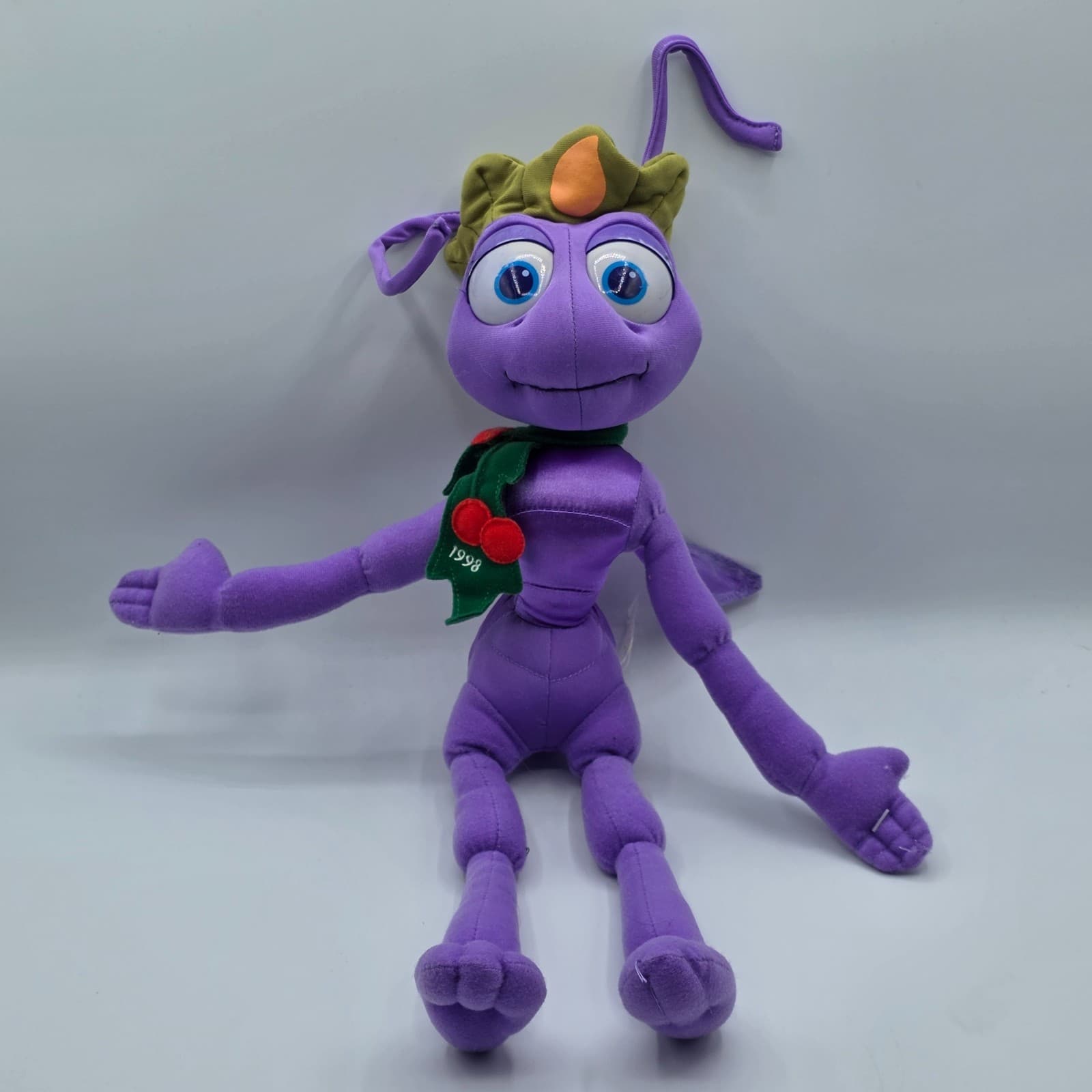 Vintage A Bugs Life Purple Ant Princess Atta Poseable Plush Disney 16” Holiday98