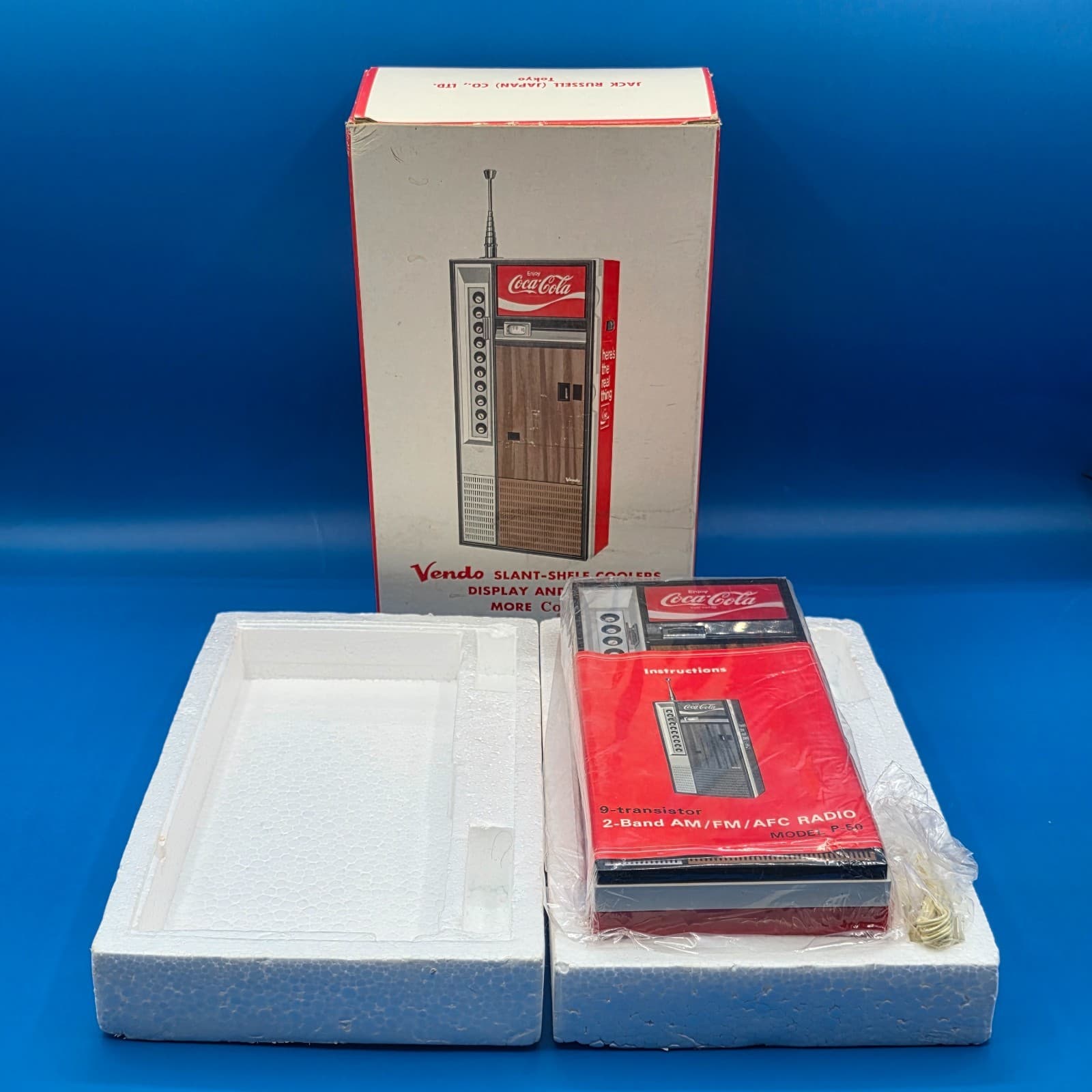 Coca-Cola Vendo Transistor Radio 1970’s. New Vintage Old Stock Advertisement