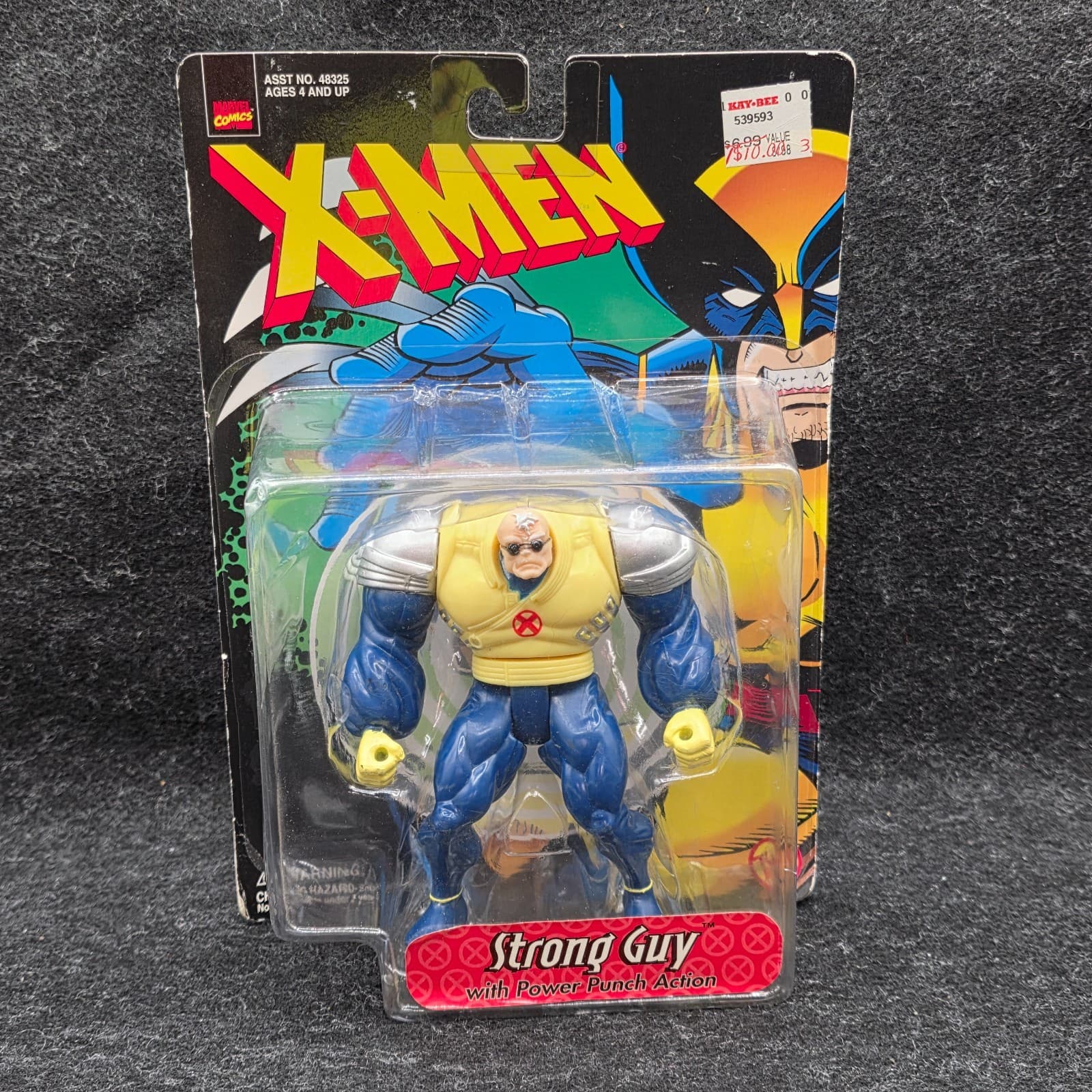Marvel Uncanny X-Men Strong Guy Power Punch 1993 Toy Biz Action Figure Sealed