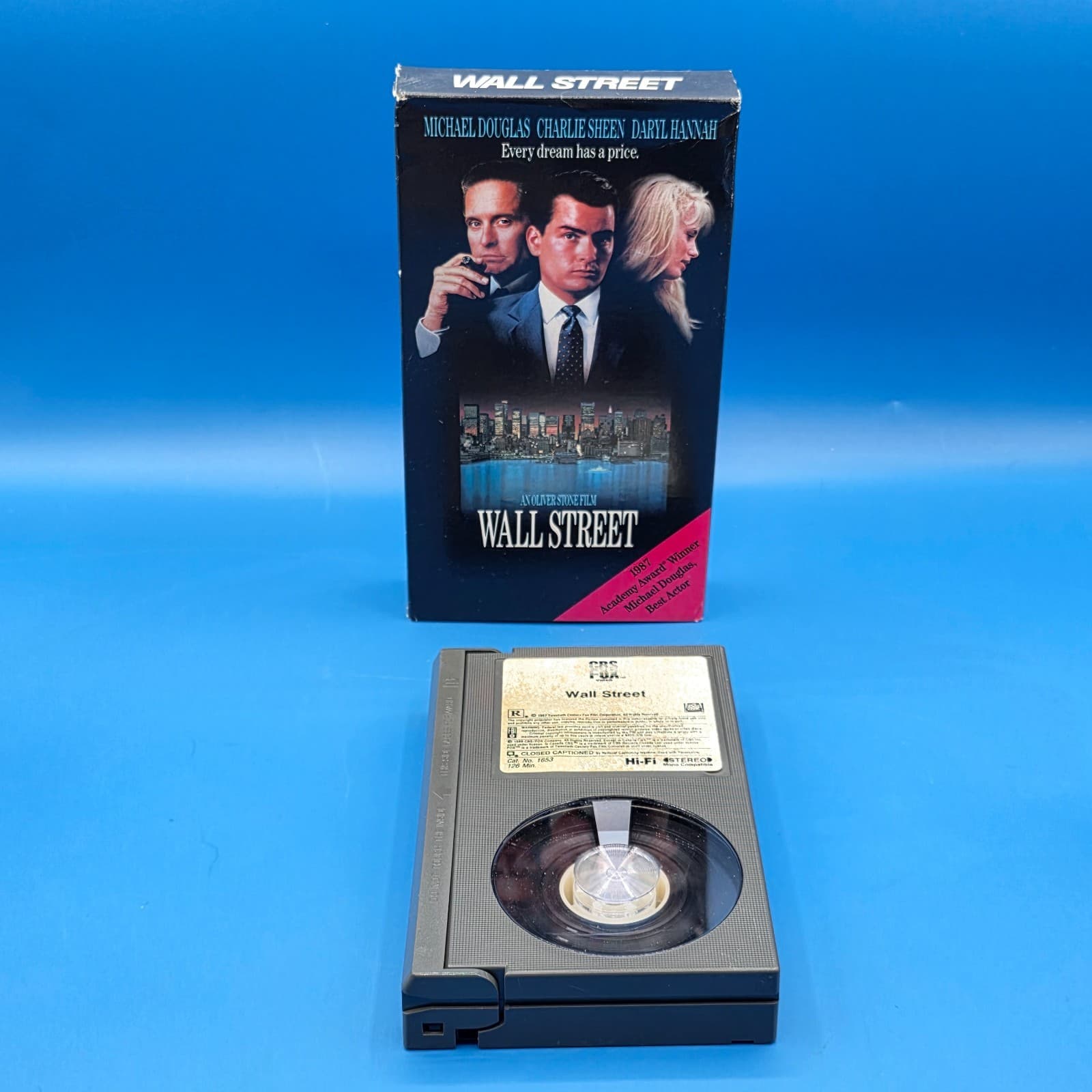 Wall Street 1988 Betamax Beta Douglas Sheen Partial Seal Ultra Rare