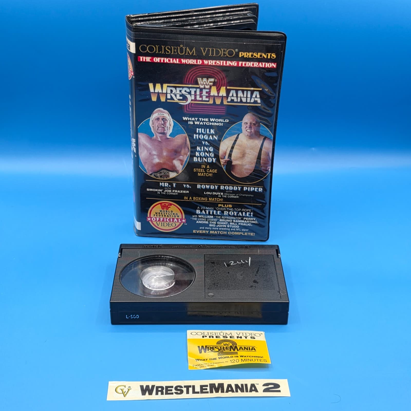 WWF Wrestlemania 2 COLISEUM VHS Hulk Hogan vs King Kong Bundy 1986