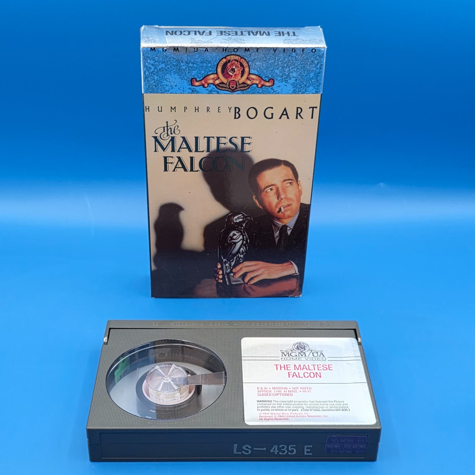 The Maltese Falcon 1941 Beta Betamax Tape NOT VHS Humphrey Bogart MGM UA Noir