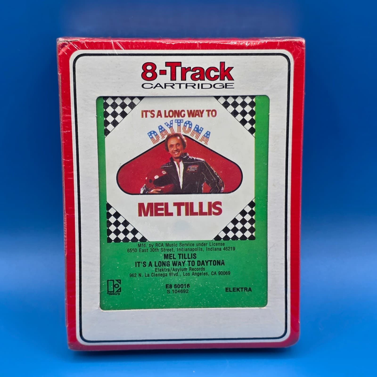 Mel Tillis LONG WAY DAYTONA 8 Track Tape SEALED 1982 Country Pop Rock Race Car