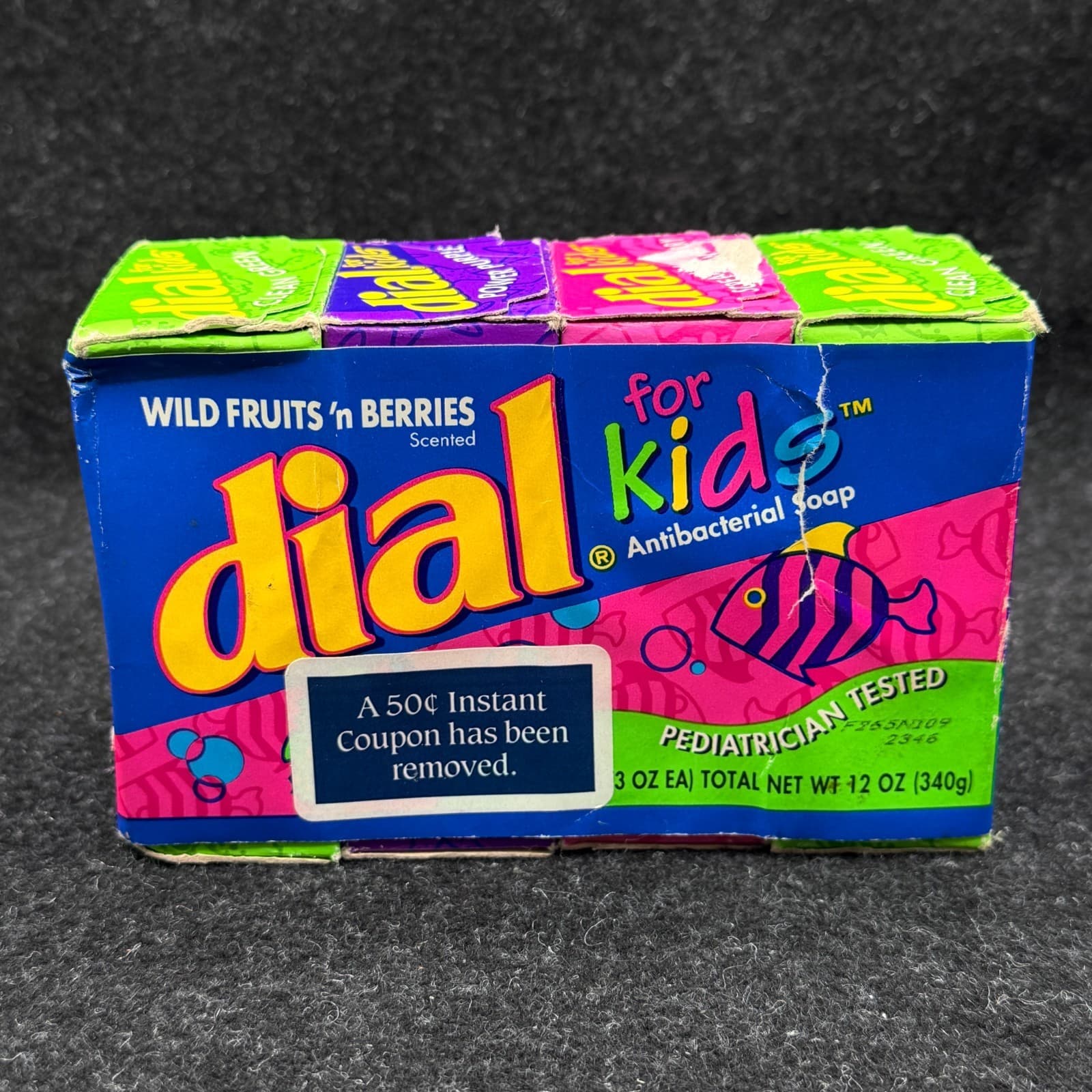 Vintage Dial For Kids Soap Wild Fruits N Berries 4 Bars (3oz Each)