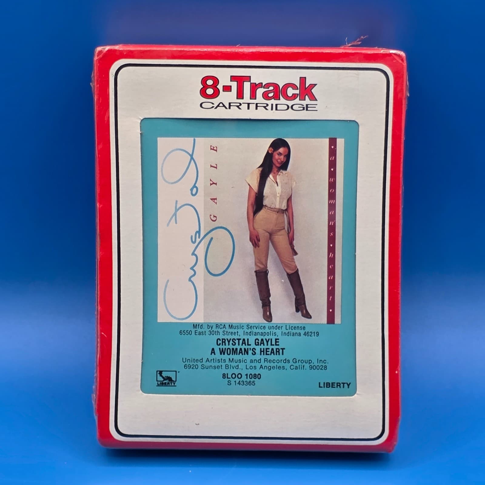 NEW SEALED - Crystal Gayle - A Woman's Heart - 8 Track Tape 8LOO1080
