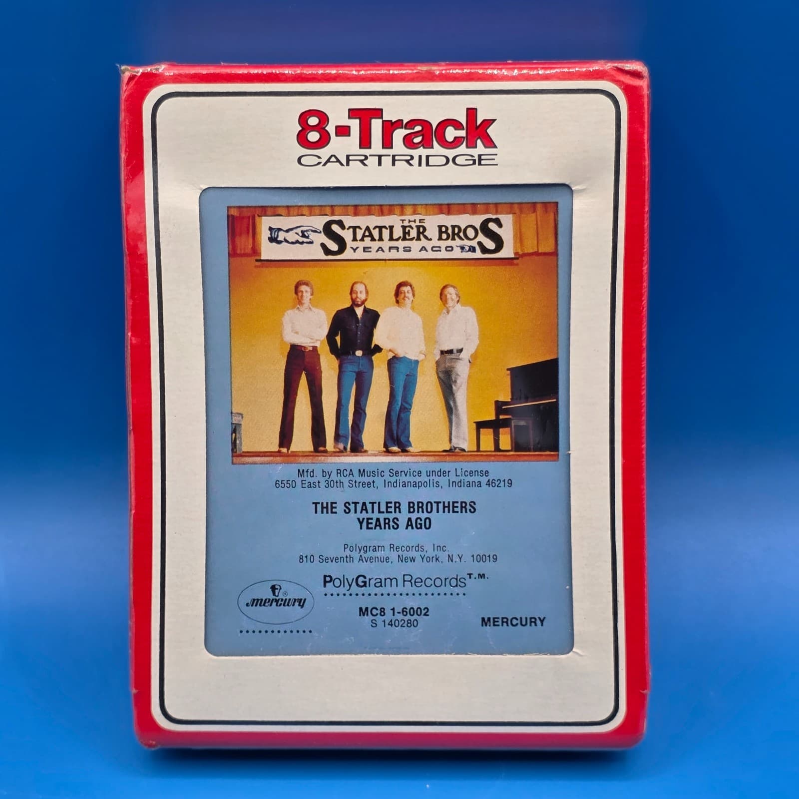 The Statler Brothers Years Ago 8 track NEW