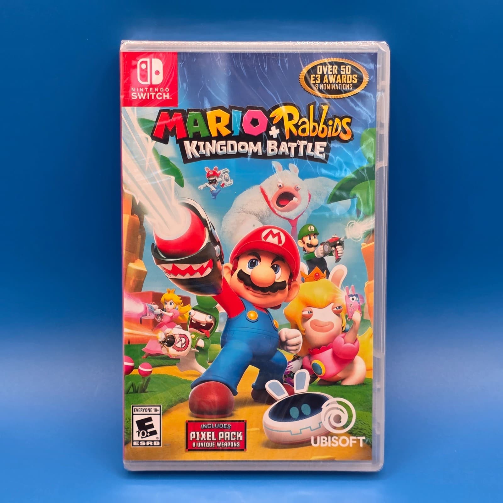 Mario + Rabbids Kingdom Battle- Nintendo Switch W/ Pixel Pack New and Sealed