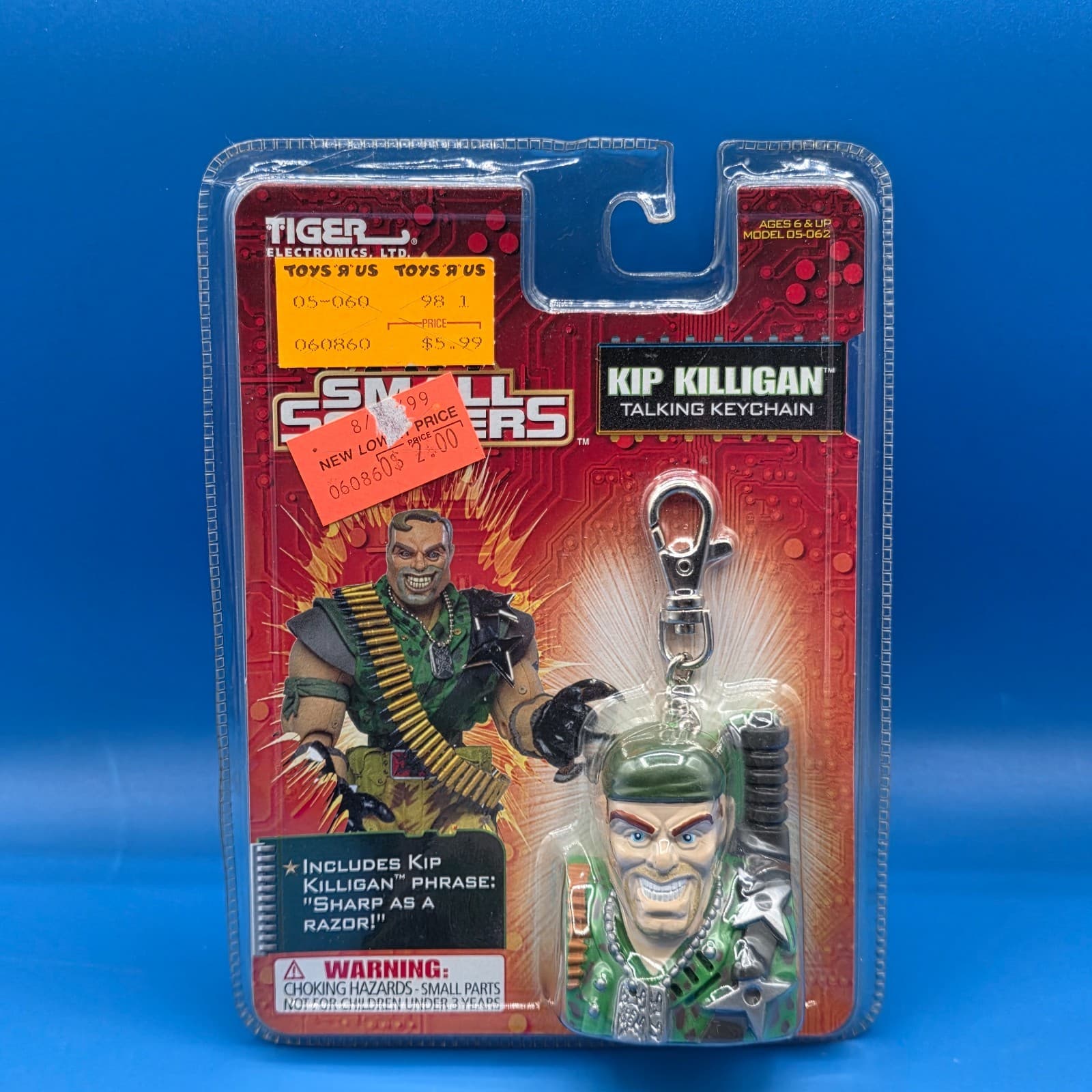 Vintage Small Soldiers Kip Killigan Key Chain Tiger Electronics 1998