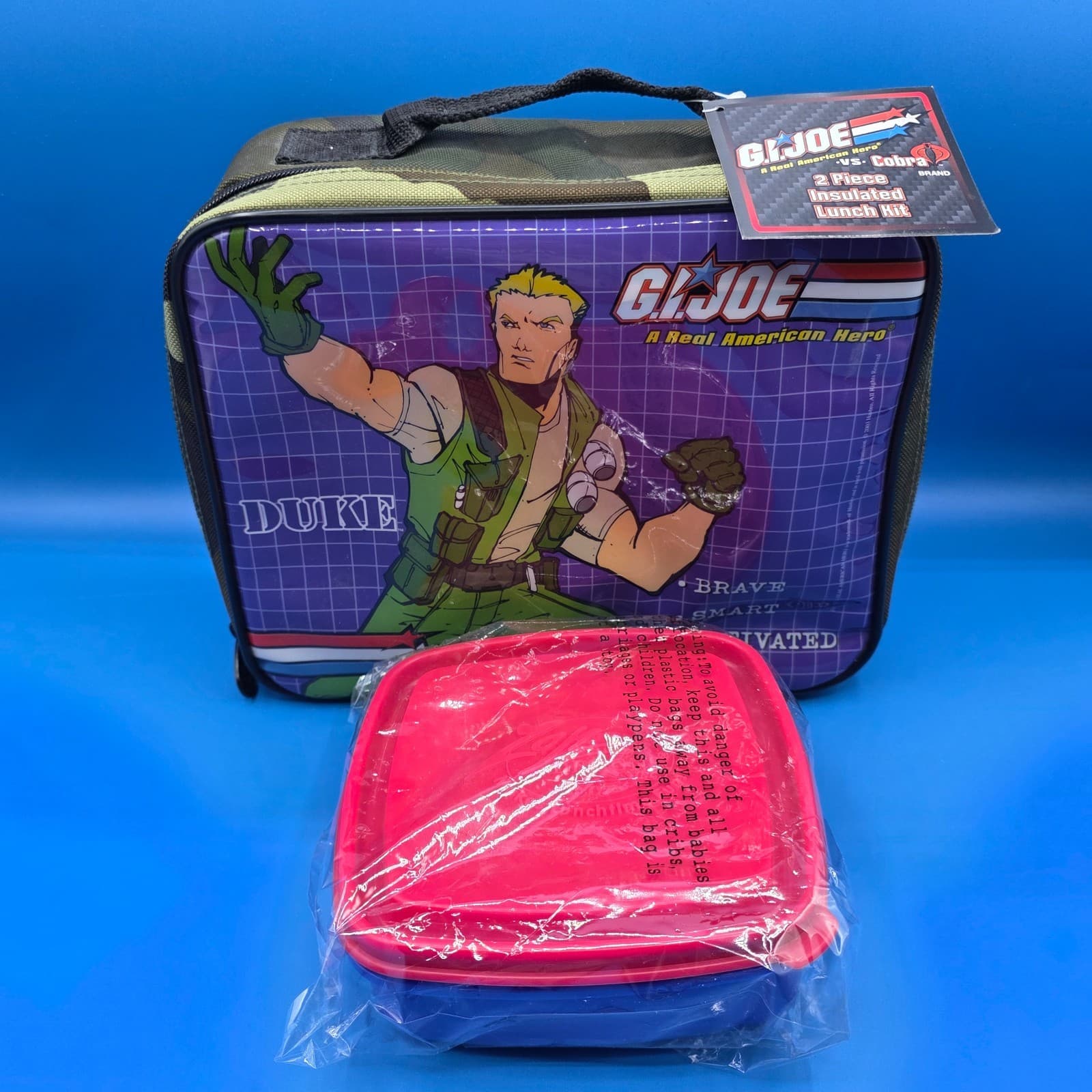2003 GI Joe Duke A Real American Hero Insulated Lunch Box, New With Tags