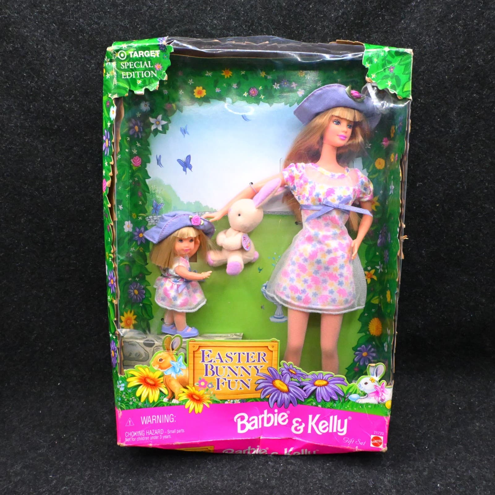 NIB 1998 Mattel Easter Bunny Fun Barbie Kelly 21720