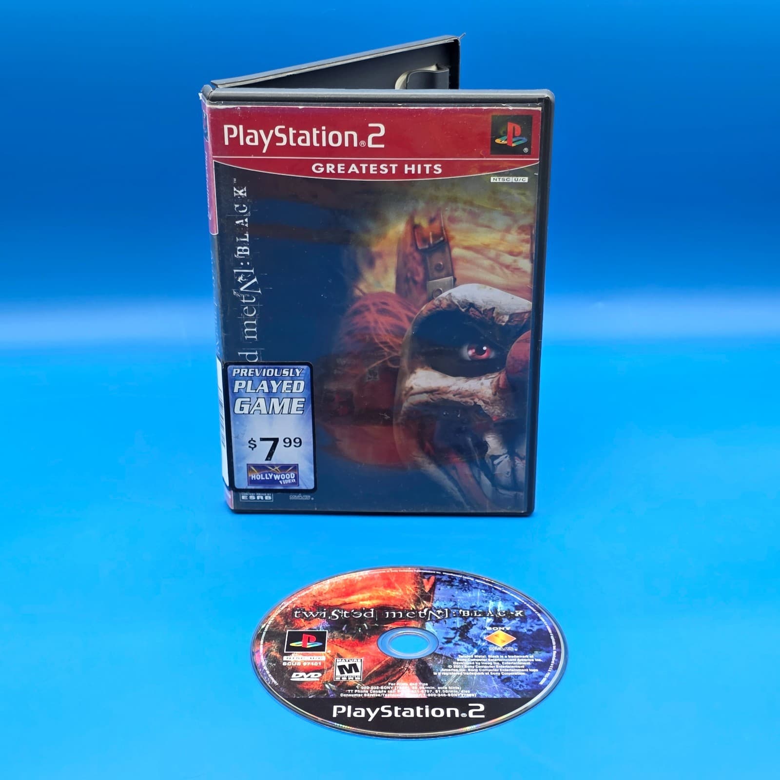 Twisted Metal: BLACK (PlayStation, PS2) Black Label New Case No Manual - TESTED