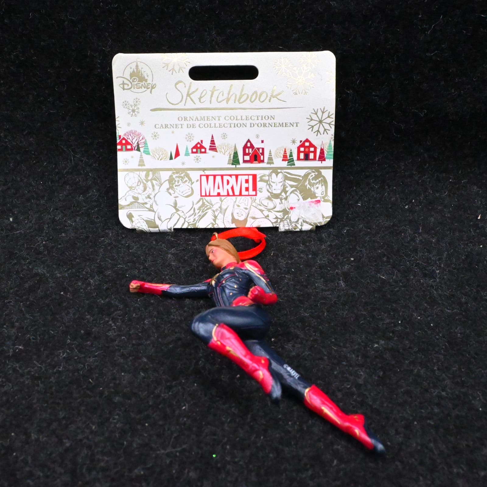 2025 Captain Marvel Disney Parks Sketchbook Christmas Tree Ornament New w Tag