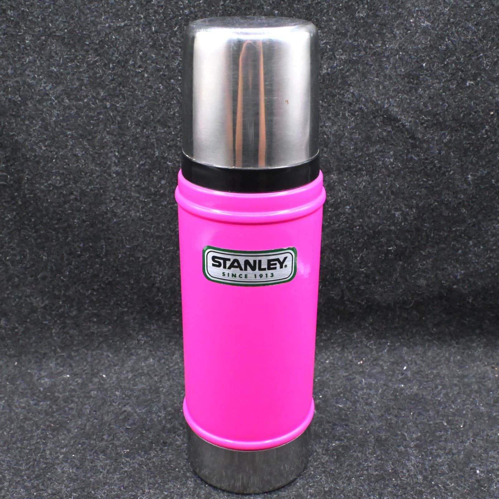 Stanley Pink 16oz Vacuum Bottle Camping Soup Thermos Cup Rare
