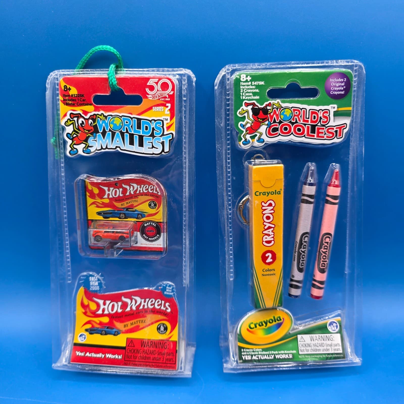 BRAND NEW SEALED Worlds Smallest Hot Wheels & Crayons Mini Diecast Green