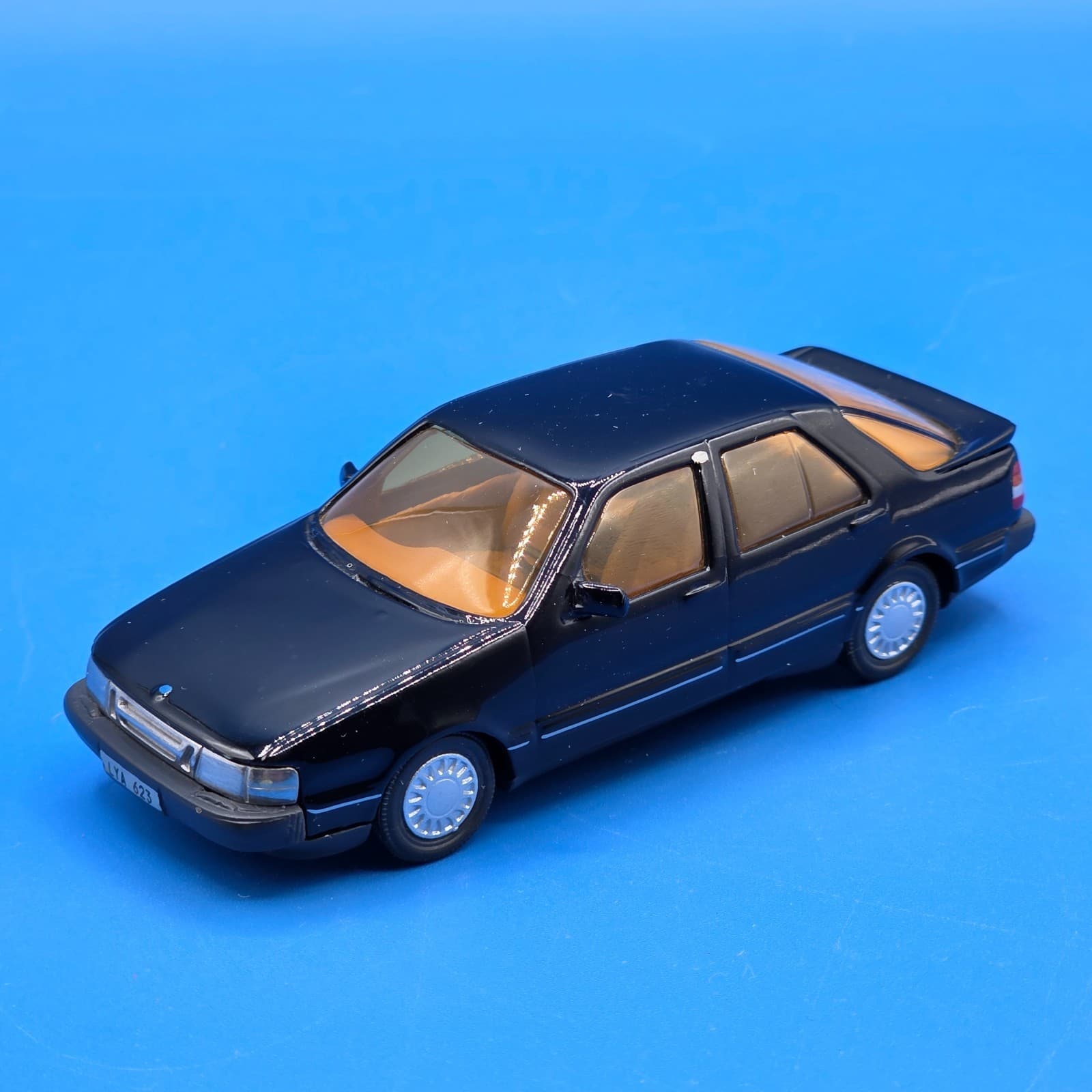 RARE Vintage Somerville Models No. 122 Saab 9000 Turbo 16 - Black (1:43 Scale)