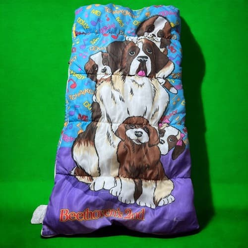 90's Beethoven's 2nd Movie Children's Sleeping Bag St. Bernard Sleeping Bag Ero