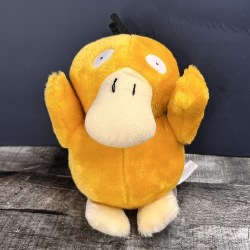 Vintage 1998 Pokemon Psyduck Plush 9.5" - Nintendo Gamefreak Play by Play