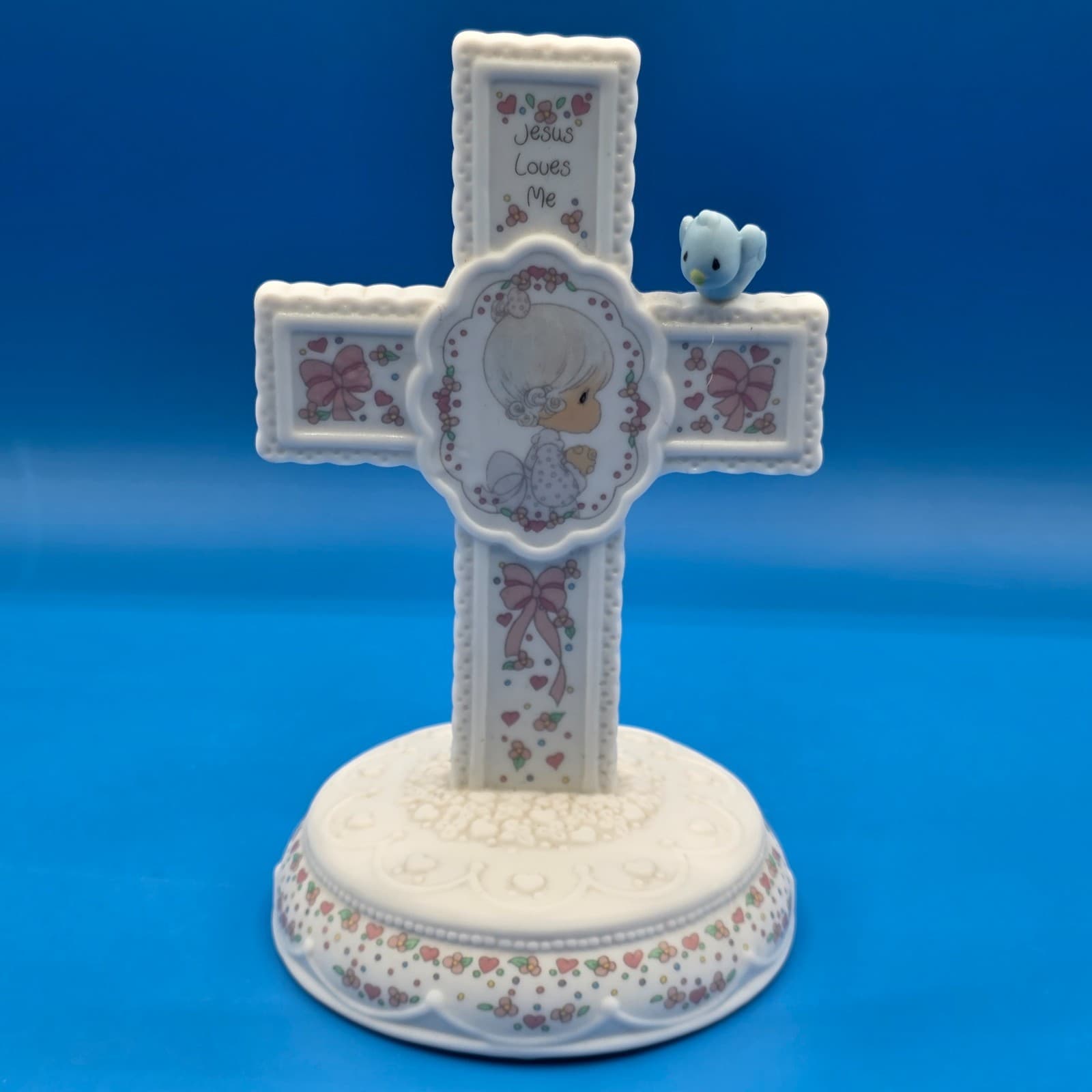 Enesco Precious Moments Cross Music Box "Jesus Loves Me"
