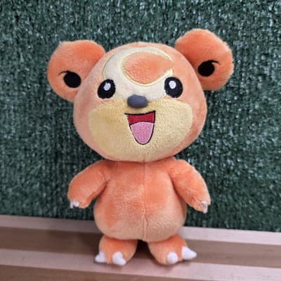 2010 Jakks Pacific Nintendo Pokemon Approx 7" Teddiursa Teddy Bear Plush