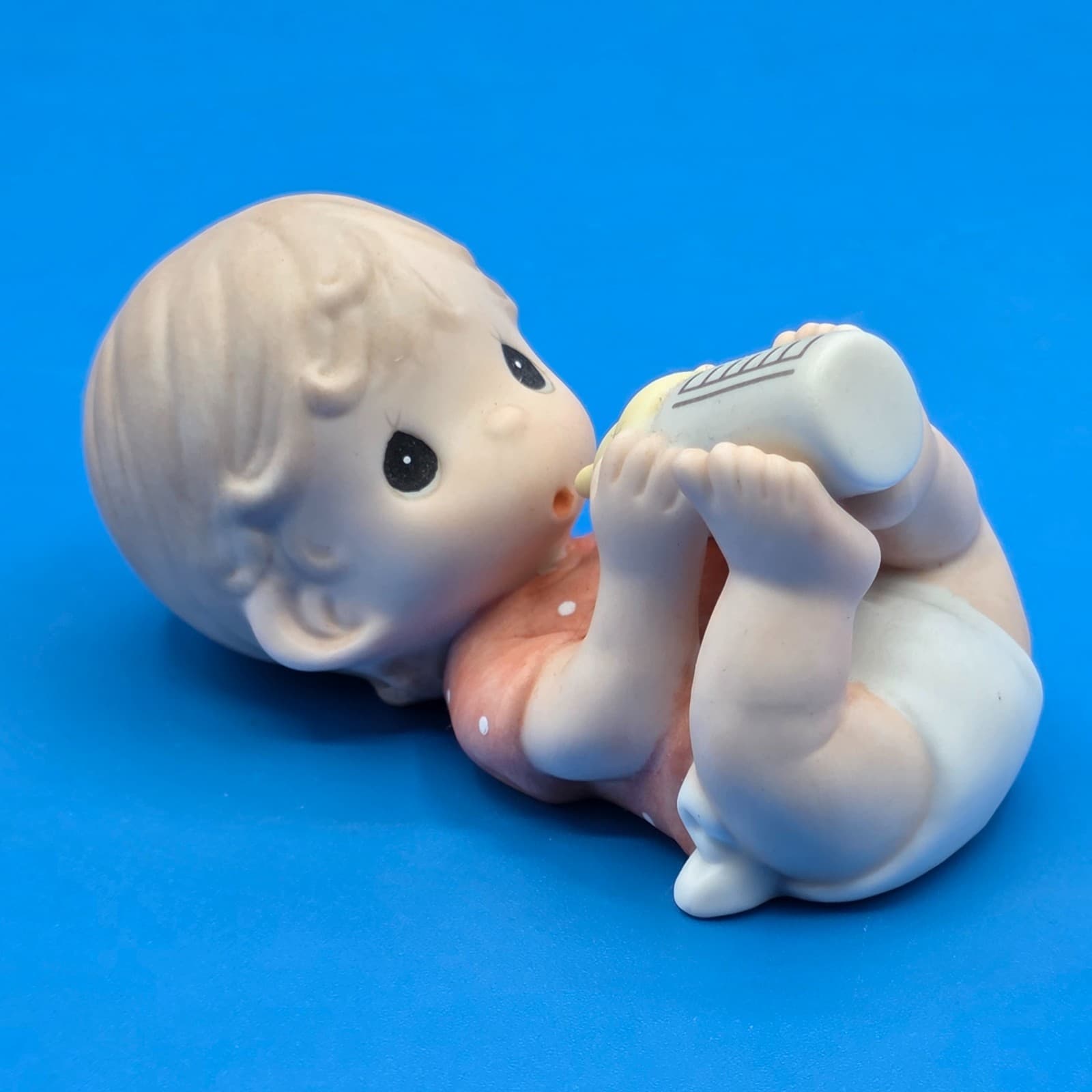 Rare Precious Moments Baby Figurine with Bottle Limited Edition Collectible Gift