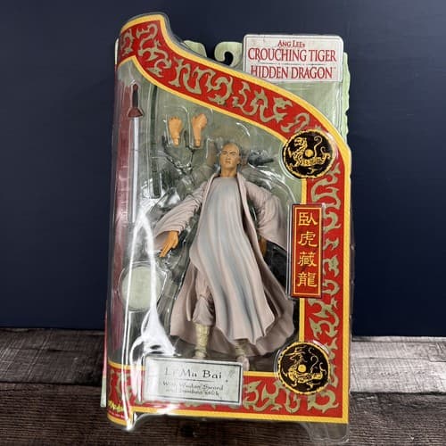 VINTAGE CROUCHING TIGER HIDDEN DRAGON LI MU BAI 7" ACTION FIGURE W/ SWORD STICK