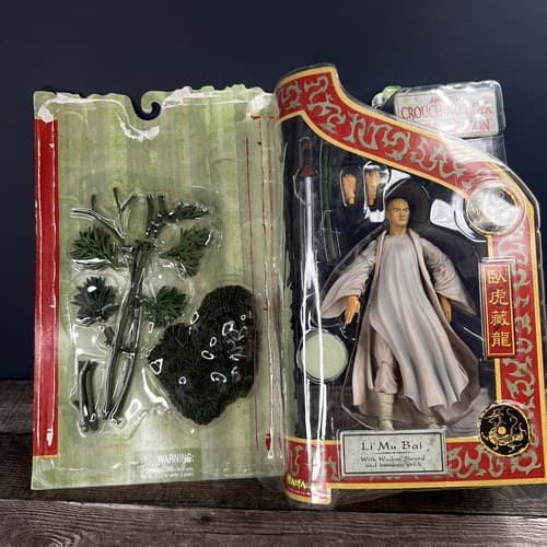VINTAGE CROUCHING TIGER HIDDEN DRAGON LI MU BAI 7" ACTION FIGURE W/ SWORD STICK