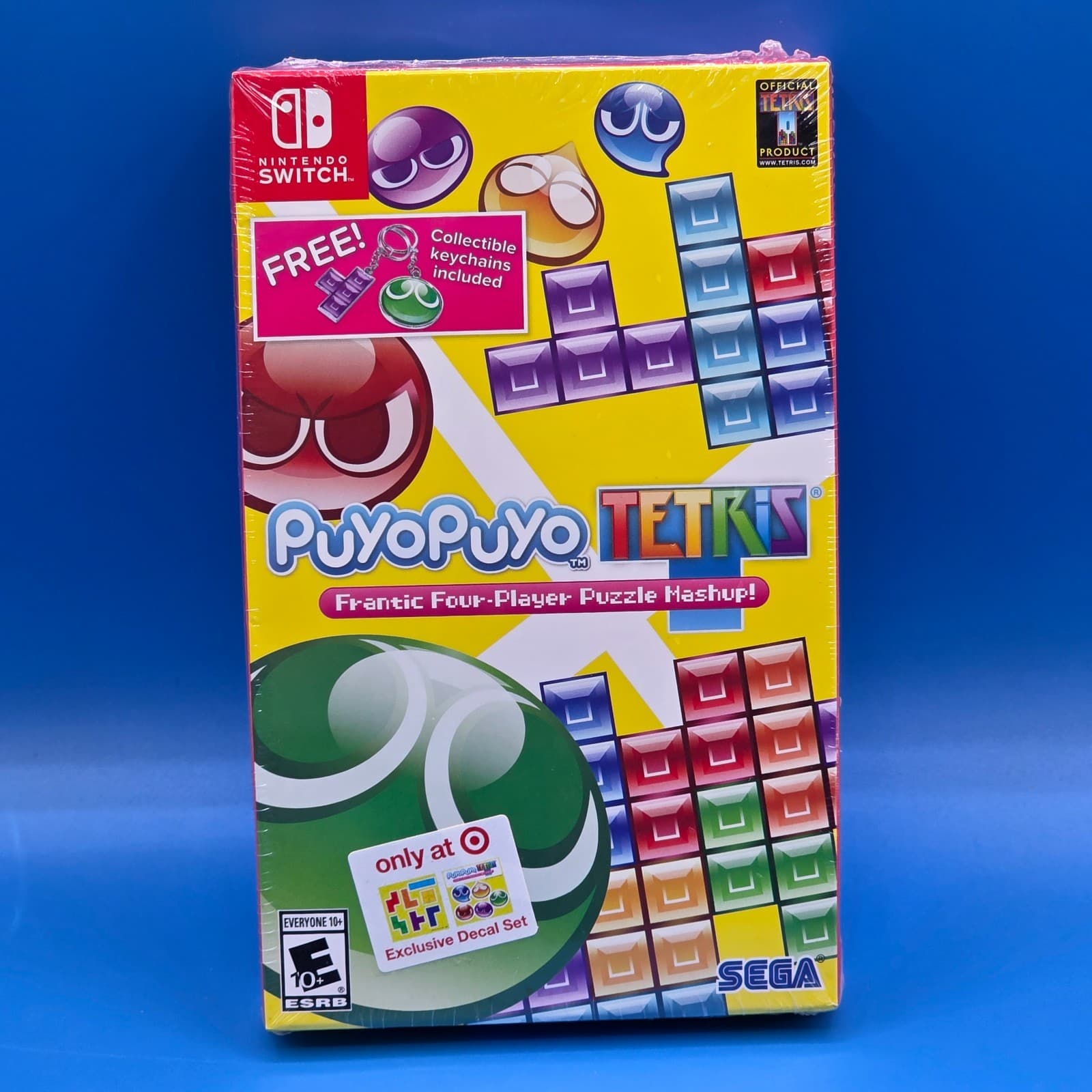 Puyo Puyo Tetris With Keychain Box Nintendo Switch Brand New Factory Sealed