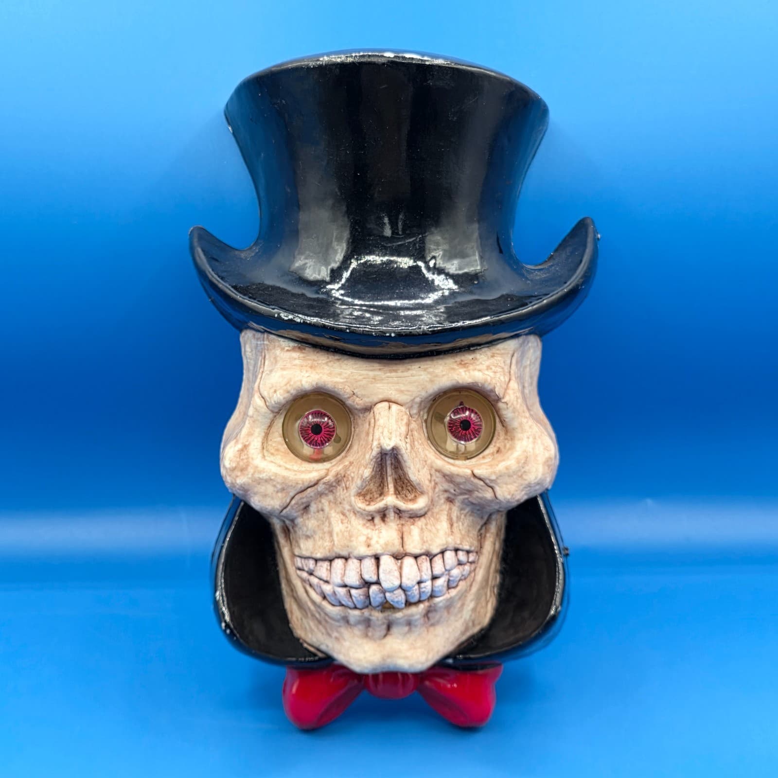 1996 Skull Wall Plaque Paper Magic Group Halloween VTG Animatronic WORKS