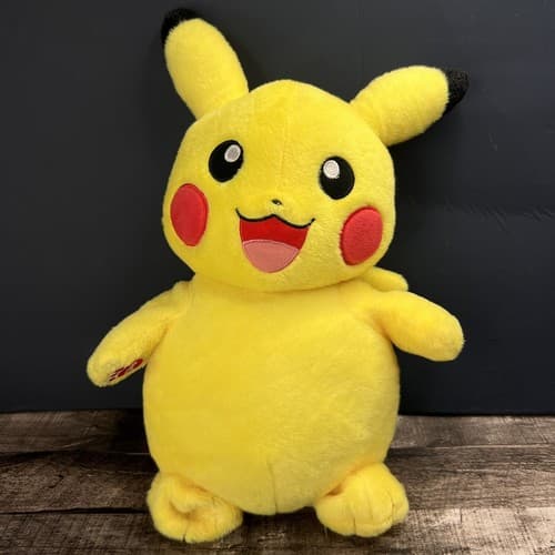2016 Build A Bear PIKACHU POKEMON 18" Plush Stuffed Video Game Character-EUC!