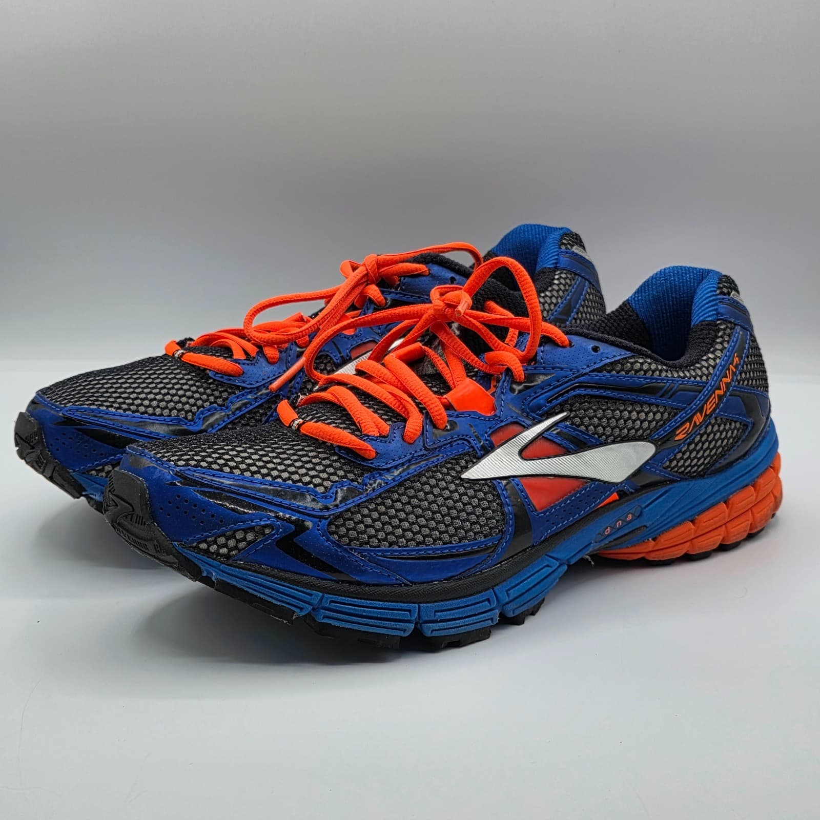 Men's Brooks Ravenna 4 Shoes Sneakers Size 12 D Running 1101311D204 Blue Orange