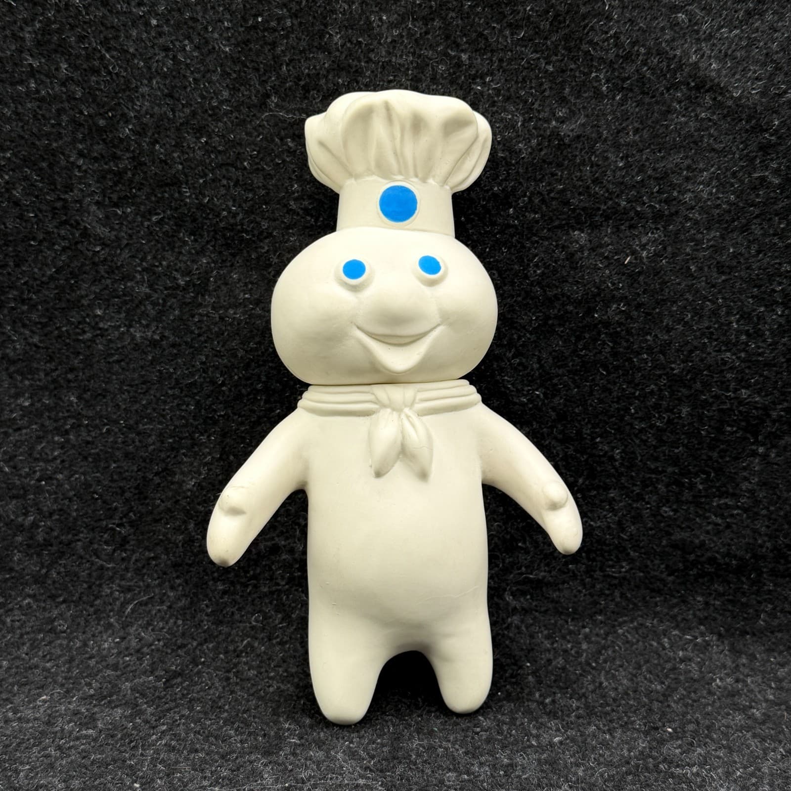 Pillsbury Doughboy Rubber Vinyl Figure Swivel Head Doll 1971 Vintage 7"
