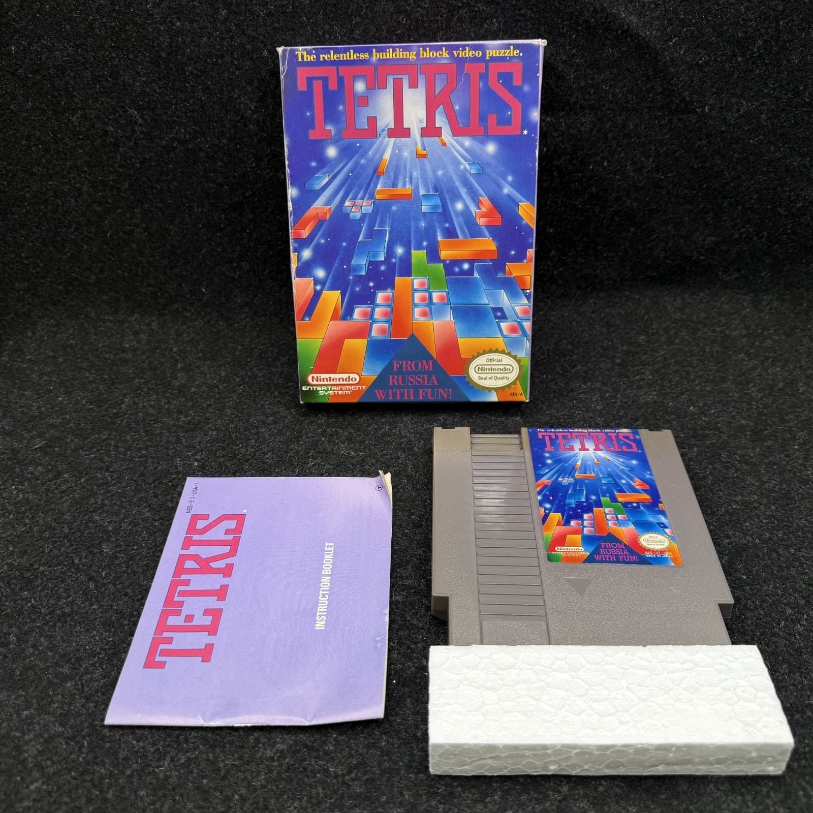 Tetris (Nintendo NES, 1989) Complete CIB Authentic Tested