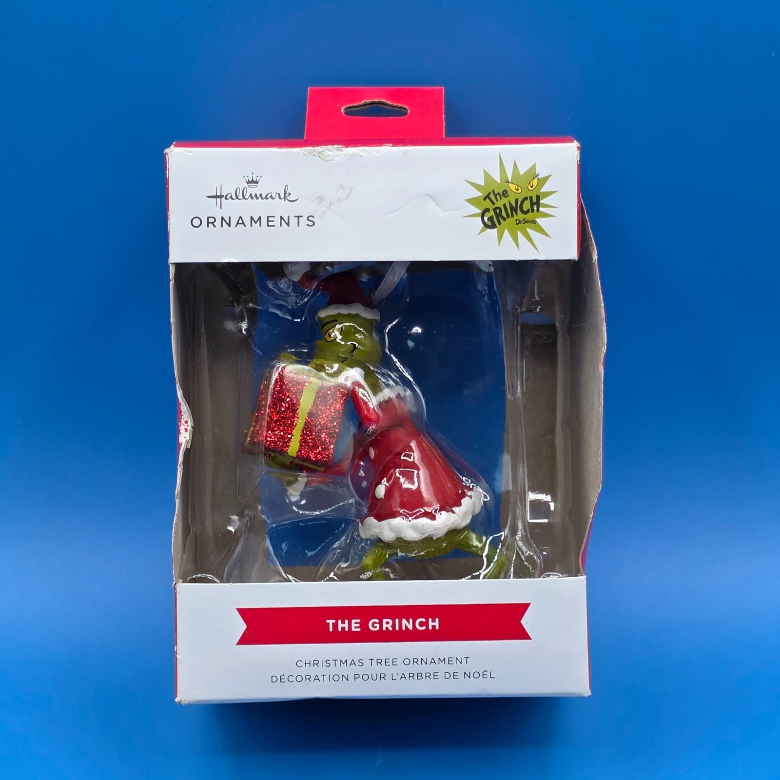 Hallmark Dr. Seuss How The Grinch Stole Christmas! Grinch with Present Christmas