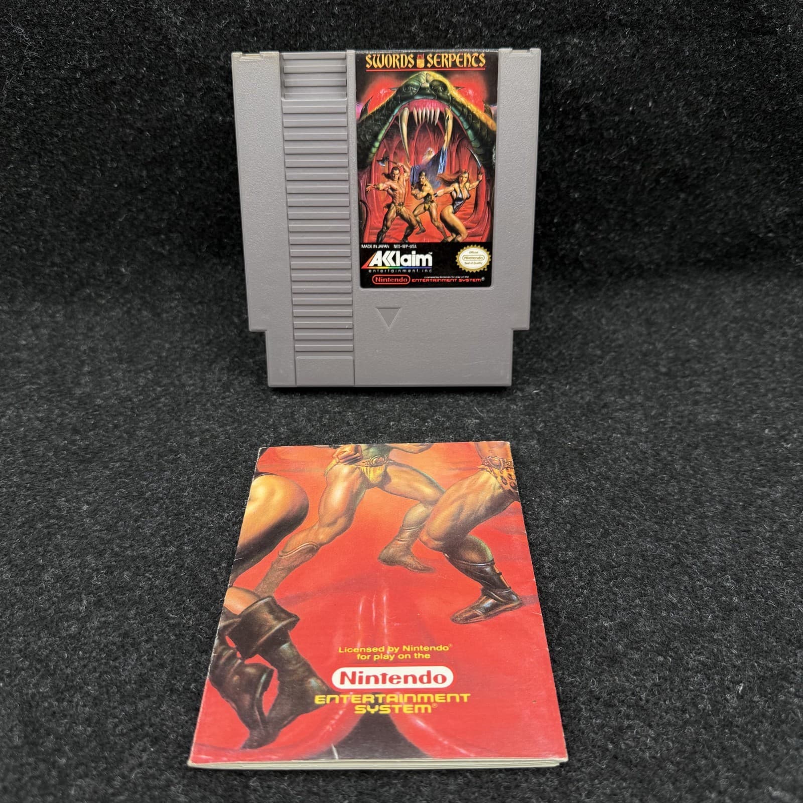 Swords and Serpents NES Nintendo Entertainment System 1990 and Poster