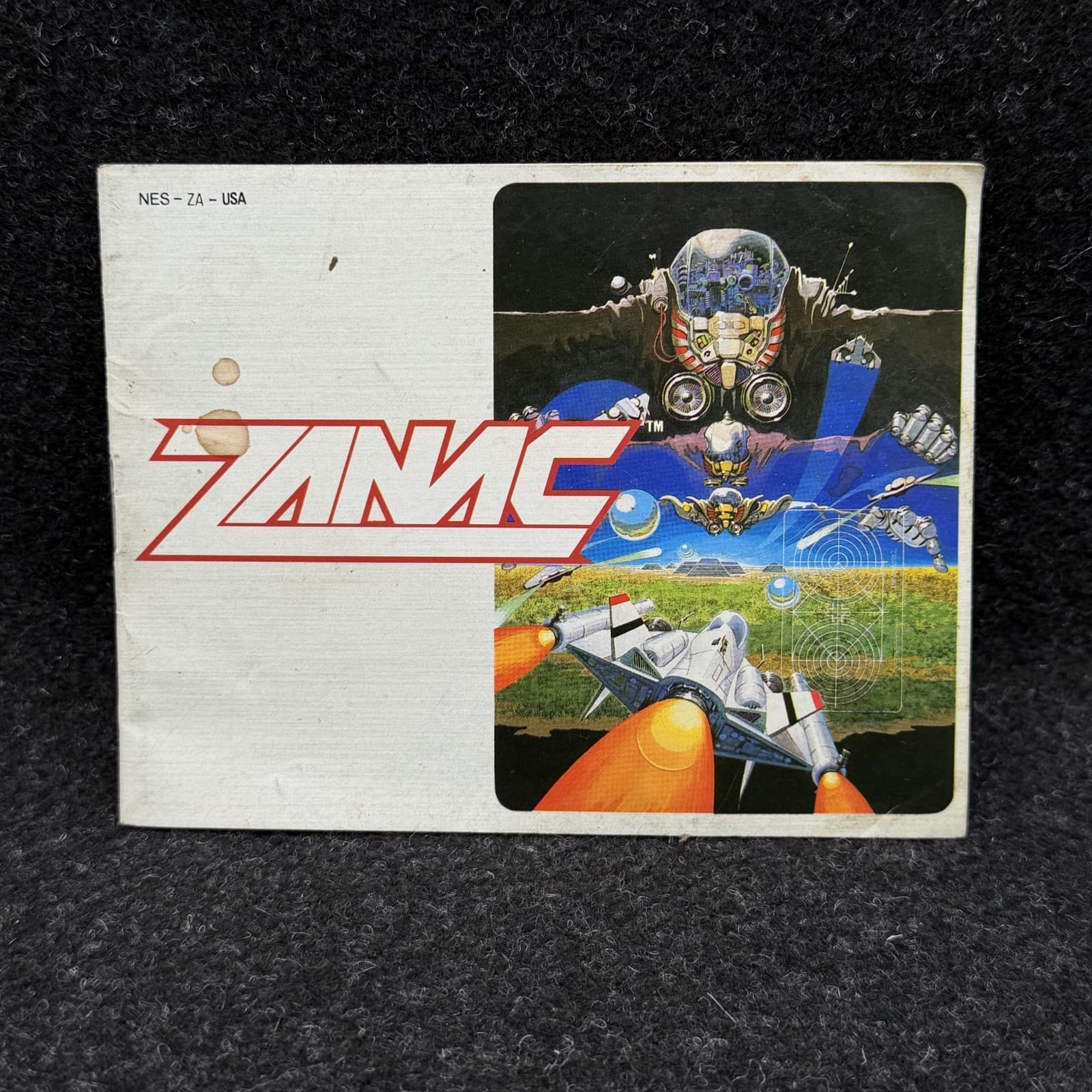 Nintendo NES Zanac Manual