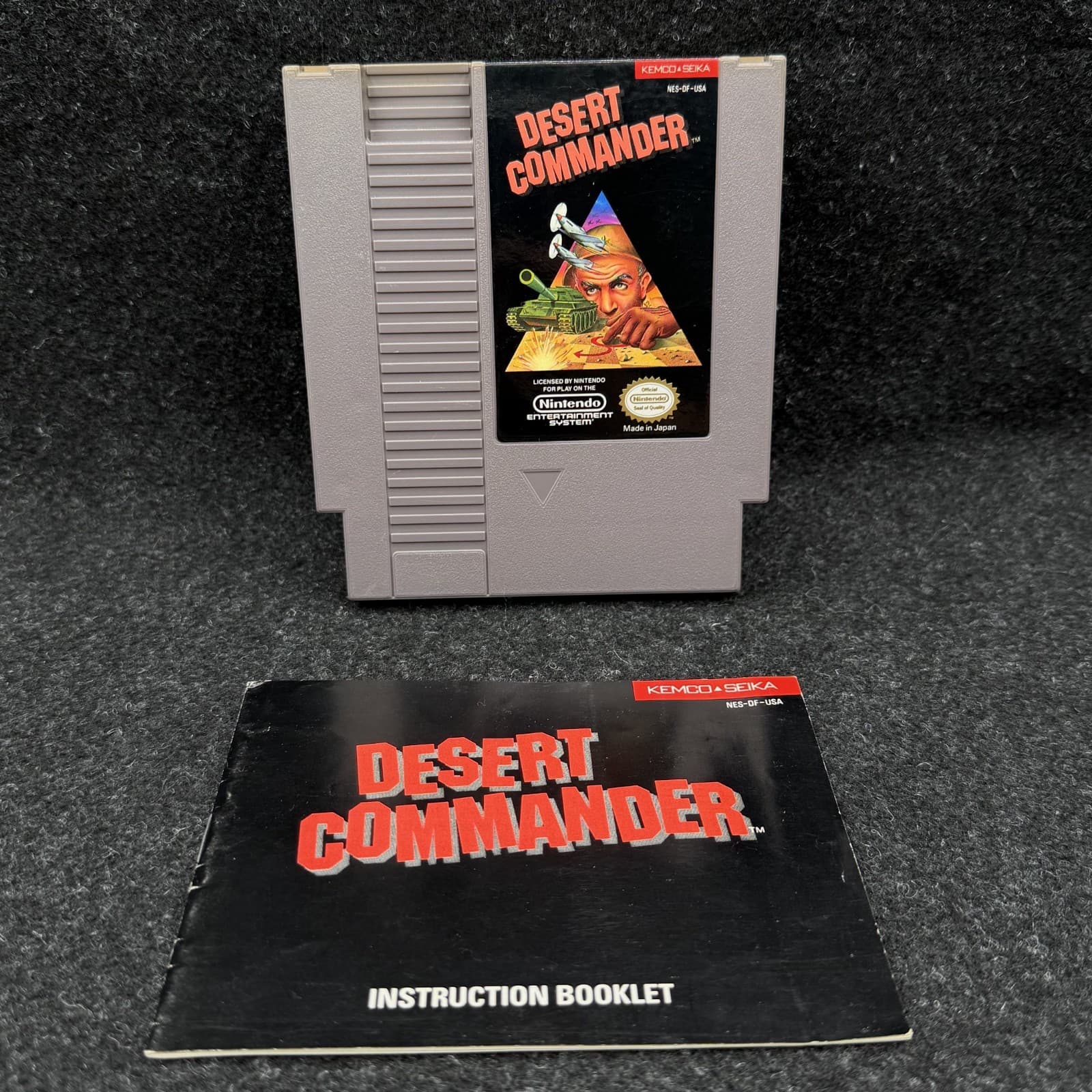 Desert Commander & Manual (Nintendo Entertainment System, 1985) NES