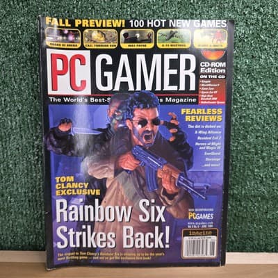 PC Gamer Magazine June1999 Vol 6 No 6 Rainbow Six