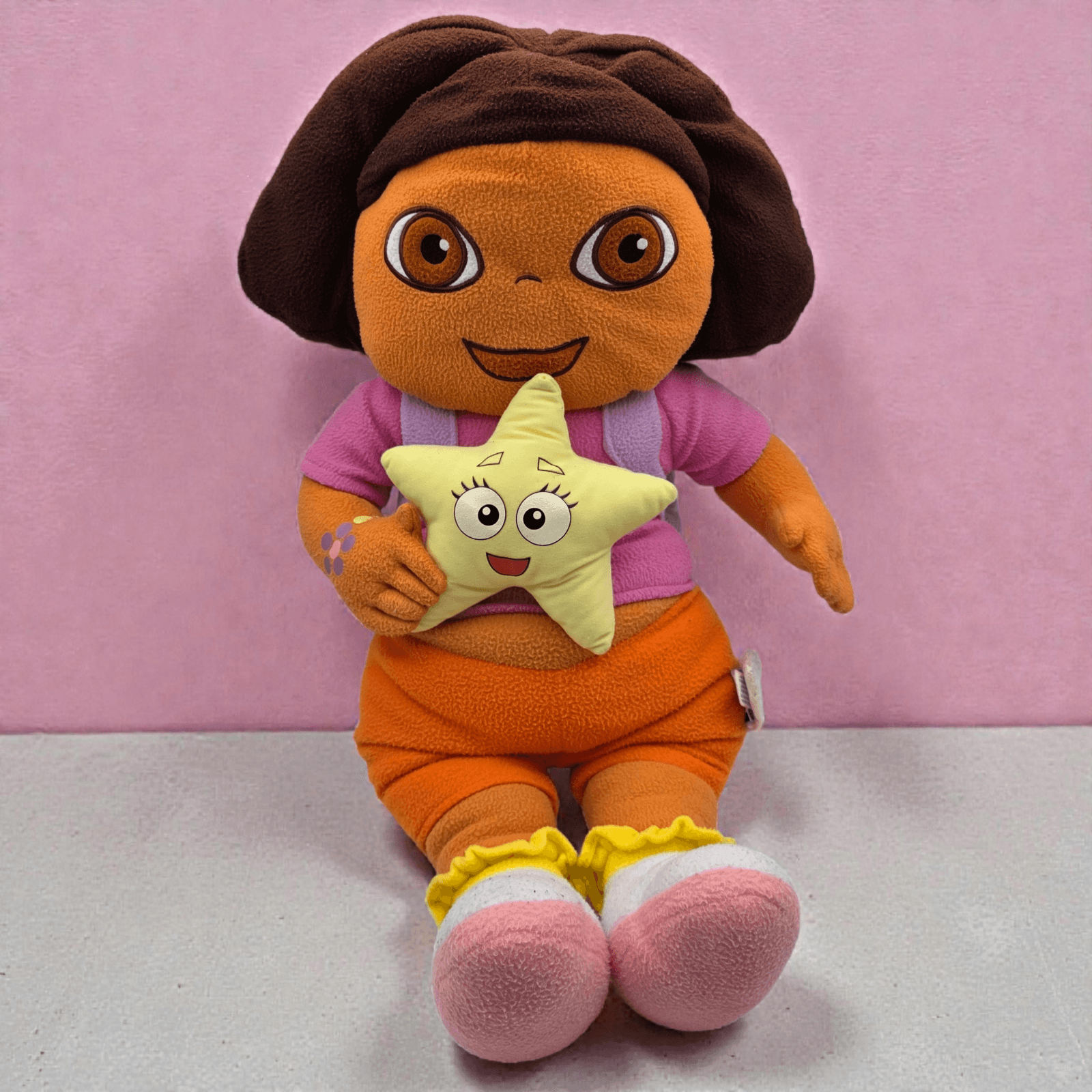 Nickelodeon Dora The Explorer Plush Pillow Backpack Star 26" Inch Nick Jr 2002