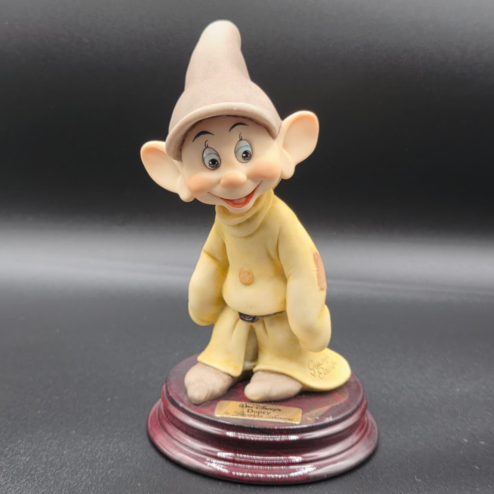 1993 Giuseppe Armani Walt Disney Dopey Dwarf Dwarves Hand Painted Figurine Italy