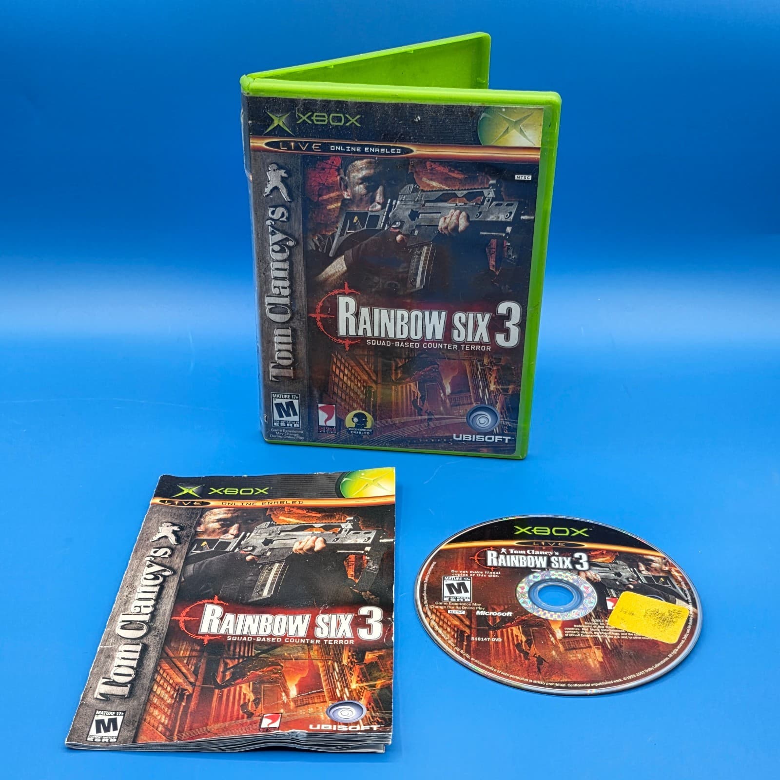 Rainbow Six 3 Tom Clancy Xbox 100% Complete CIB Tested Microsoft - FREE SHIPPING