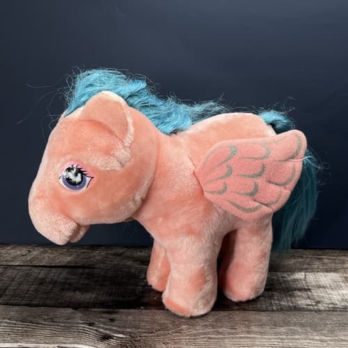 Vintage 1983 Hasbro Softies My Little Pony 9" Pink Firefly Pegasus Plush