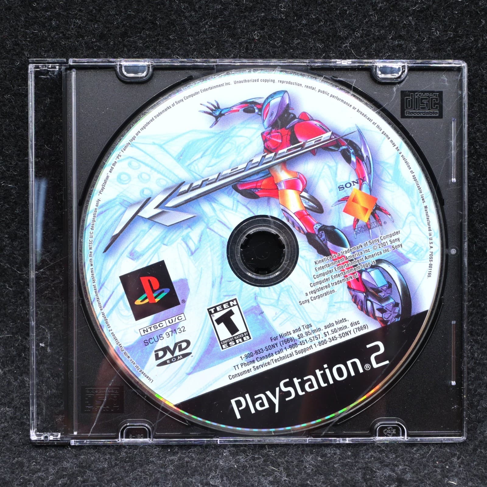 Kinetica - Sony Playstation 2 PS2 Disc Only Tested/Working