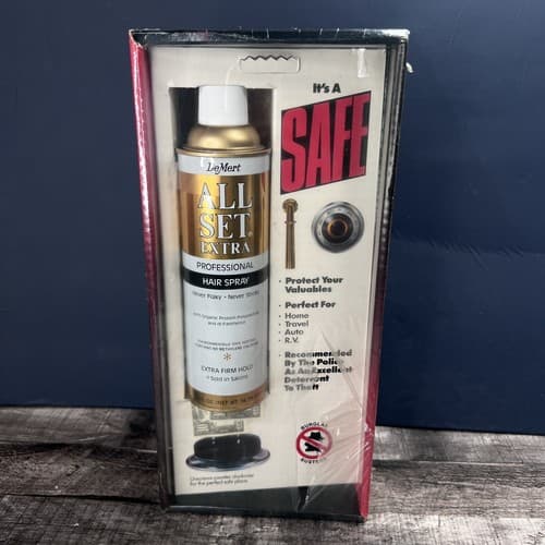 Vintage 1984 California Safe Hair Spray Decoy Safe Unscrewable Bottom