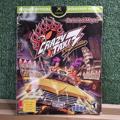 Crazy Taxi 3 High Roller Prima Official Strategy Guide Microsoft Xbox Sega