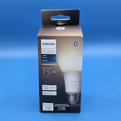 Philips Hue A19 75W Dimmable LED Smart Light Bulb - Soft White