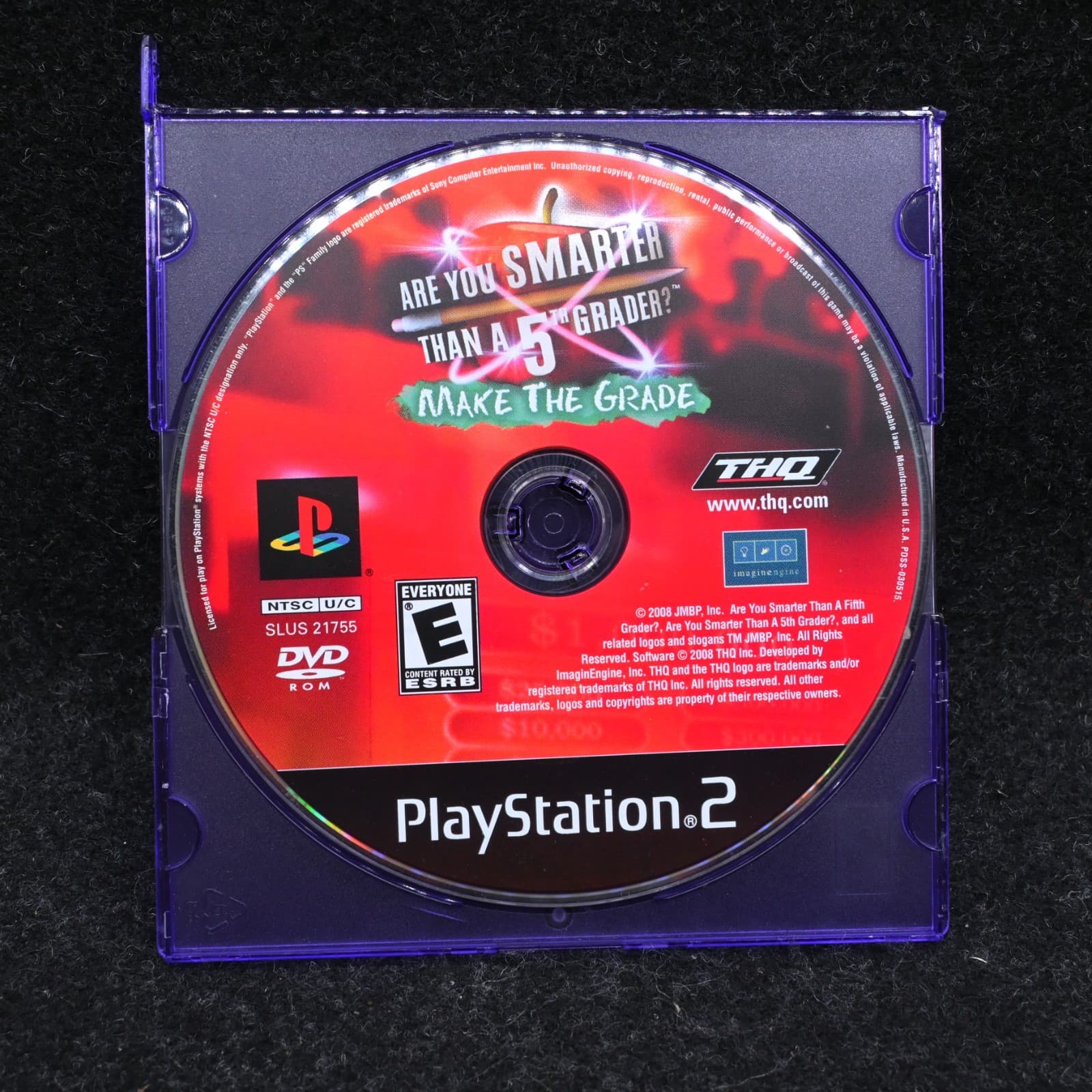 Are You Smarter Than a 5th Grader Make the Grade (Sony PlayStation 2, 2008) PS2