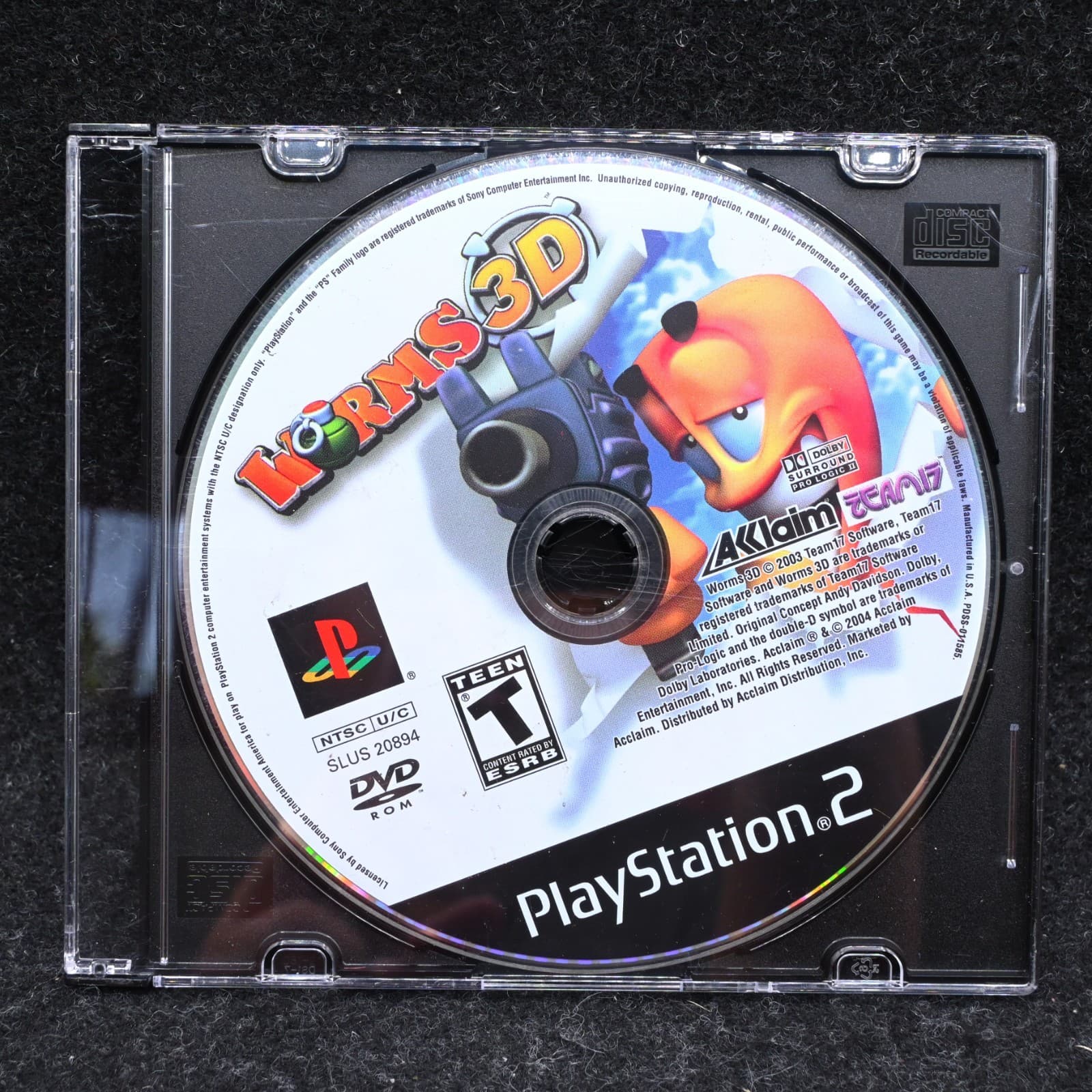 Worms 3D (Sony PlayStation 2, 2004) PS2 DISC ONLY, TESTED