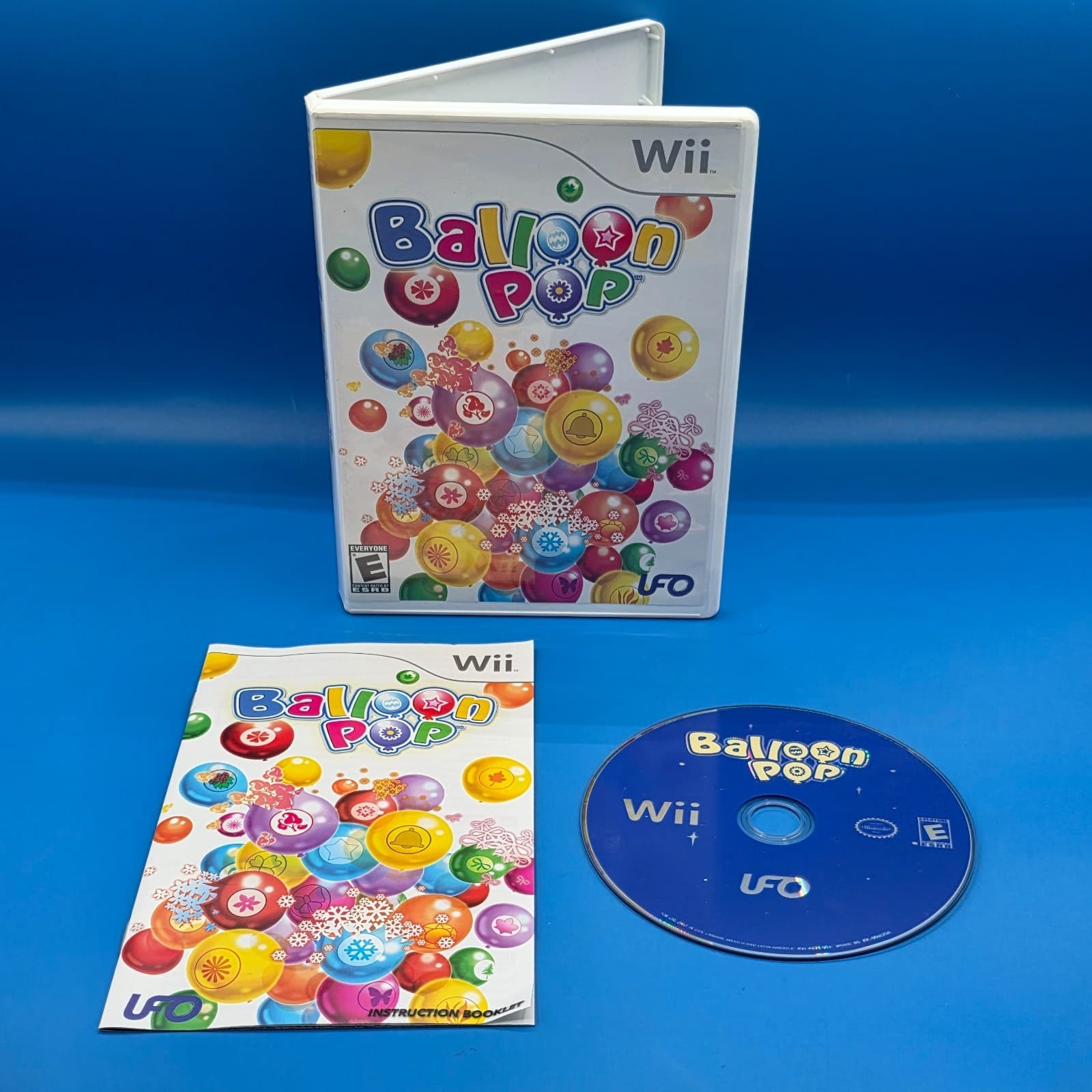 Balloon Pop (Nintendo Wii, 2008) Complete w/ Manual CIB TESTED WORKS