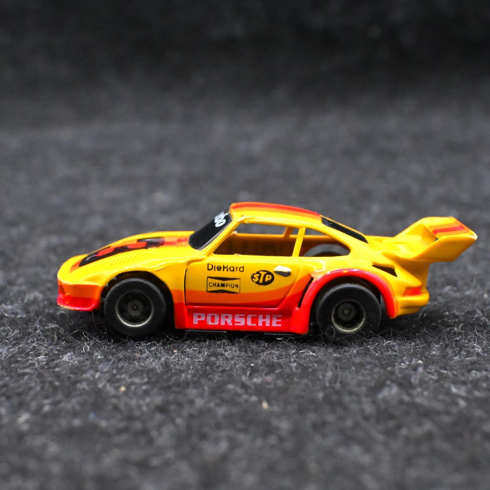 Vintage TYCO Porsche Turbo 935 Slot Car HO Scale Diehard Whale Tail #3 Tested