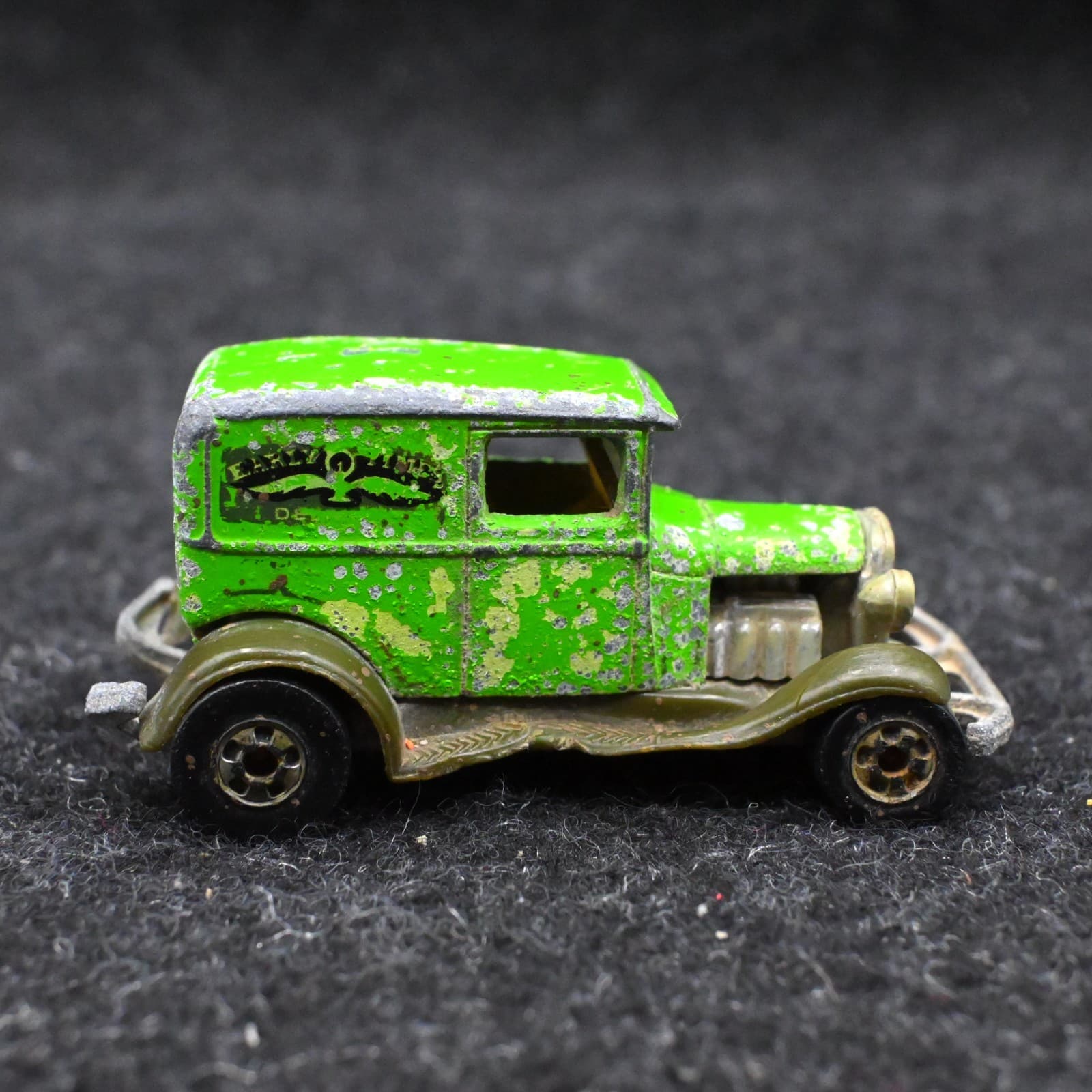 Hot Wheels Vintage 1977 Ford A OK Early Times Delivery Truck Green Pre Owned